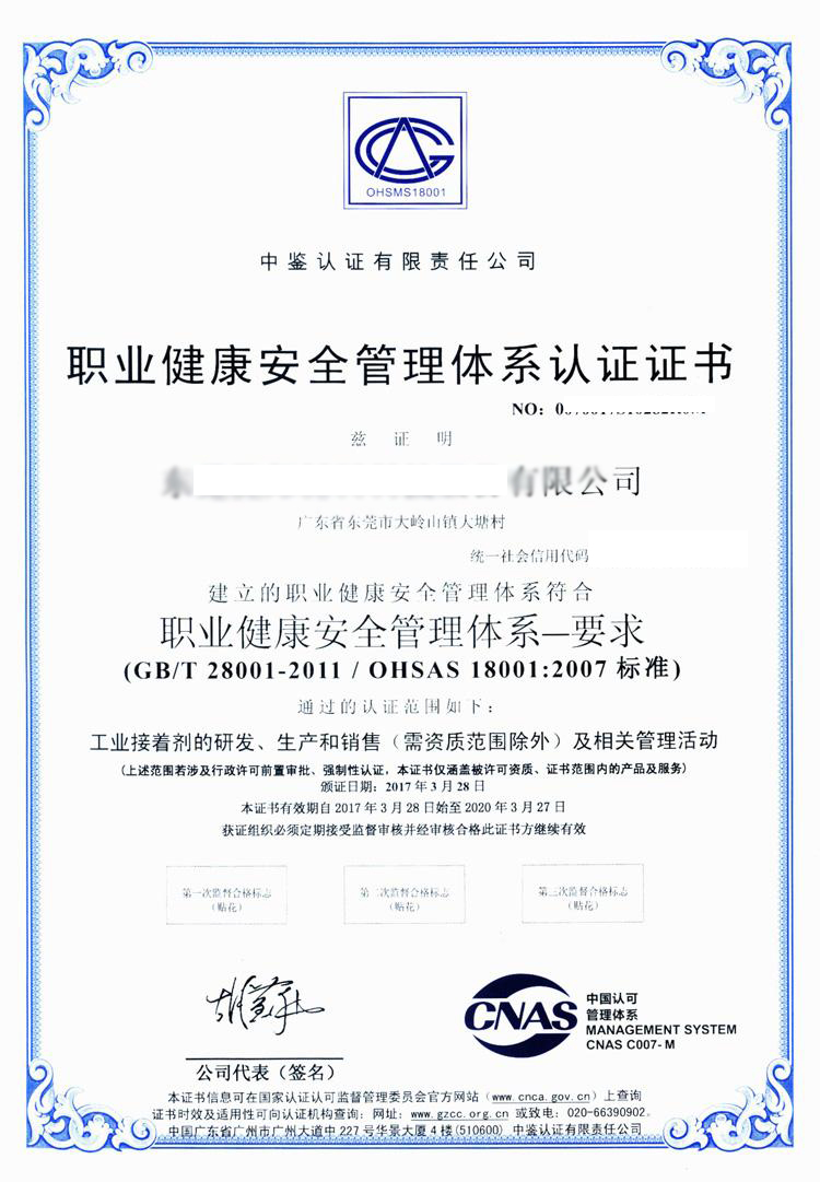 OHSAS18001 中文版